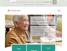 Tablet Screenshot of elementcare.org